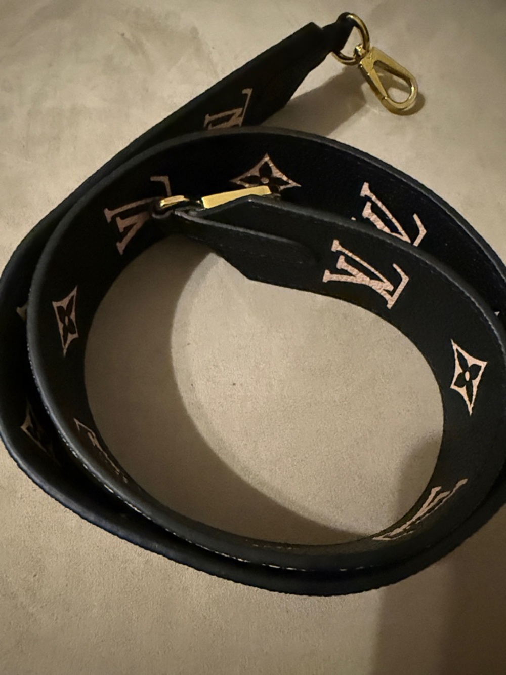 Authentic Louis Vuitton Empreinte bicolor monogram bandouliere leather bag strap - Picture 8 of 12